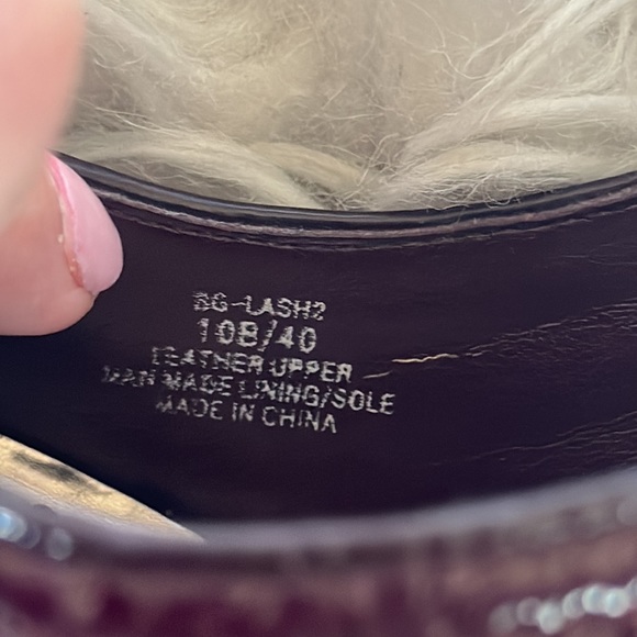 BCB GIRLS Maroon Patent Quilted design 5” Heels SZ. 10B/40 - Picture 10 of 12